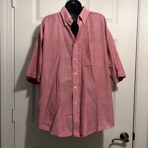 NWT VAN HEUSEN WRINKLE FREE OXGORD SHORT SLEEVE BUTTON SHIRT